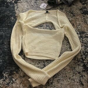 american eagle sweater crop top